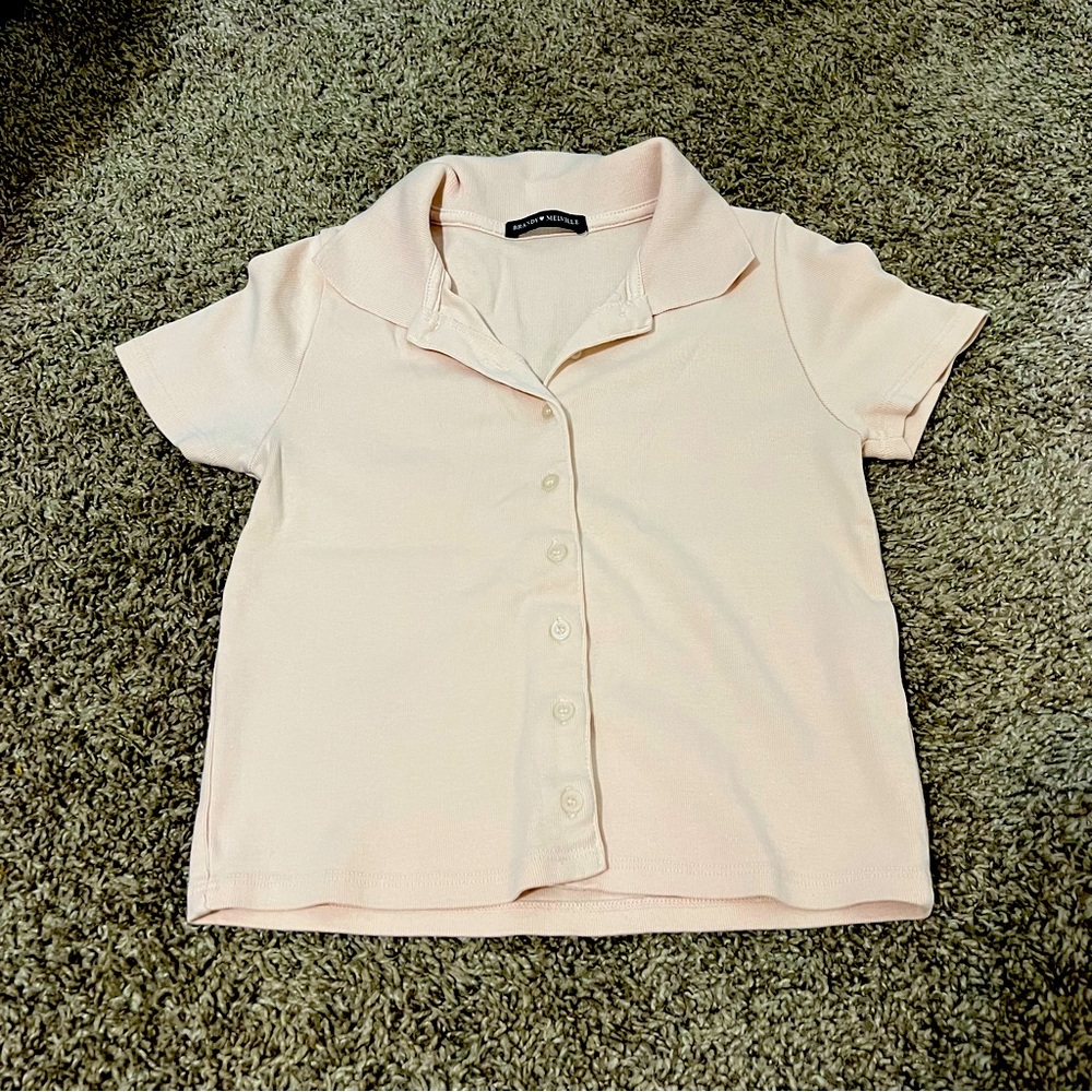 Baby Pink Brandy Melville Button Down